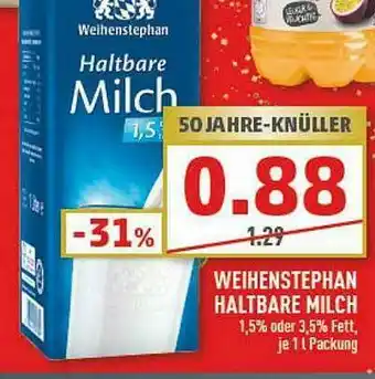 Marktkauf Weihenstephan Haltbar Milch Angebot