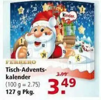 Multi Markt Ferrero Tisch-adventskalender Angebot