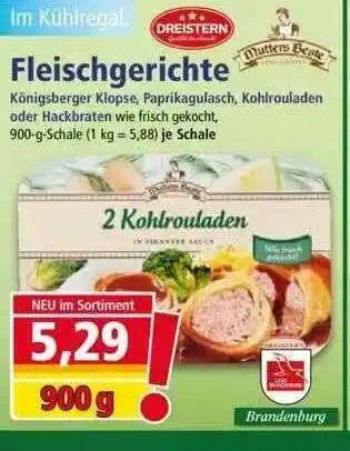 Norma Dreistern Fleischgerichte Angebot