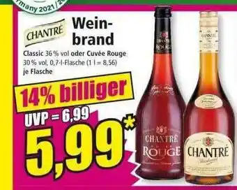 Norma Chantré Weinbrand Angebot