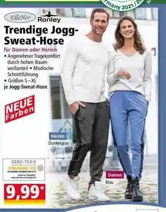 Norma Ellenor Trendige Jogg Sweat-hose Angebot