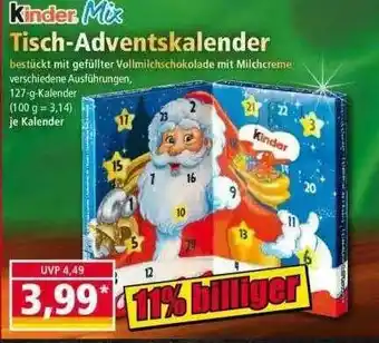 Norma Kinder Mix Tisch-adventskalender Angebot