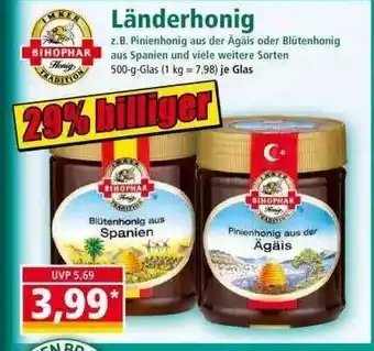 Norma Bihophar Länderhonig Angebot