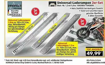 Norma24 Dreifeld Univesal-laderampen 2er-set Angebot