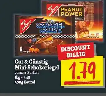 NP Discount Gut & Günstig Mini-schokoriegel Angebot