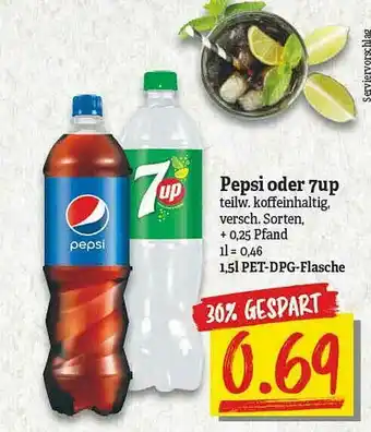 NP Discount Pepsi Oder 7up Angebot