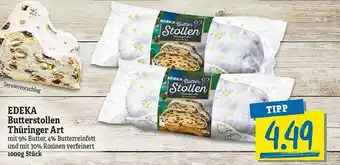 NP Discount Edeka Butterstollen Thüringer Art Angebot