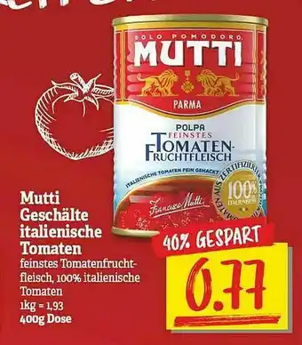 NP Discount Mutti Geschalte Italienische Tomaten Angebot