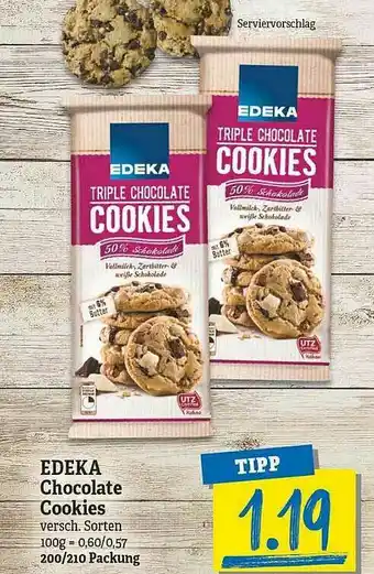 NP Discount Edeka Chocolate Cookies Angebot