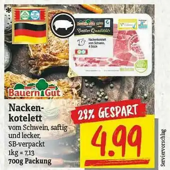 NP Discount Bauern Gut Nackenkotelett Angebot