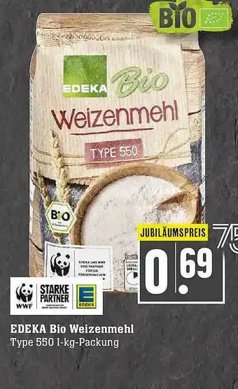 Scheck-in-Center Edeka Bio Weizenmehl Angebot