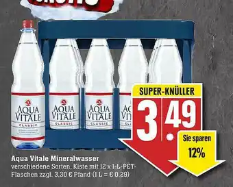 Scheck-in-Center Aqua Vitale Mineralwasser Angebot