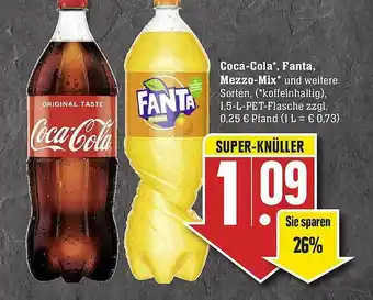 Scheck-in-Center Coca-cola* Fanta Mezzo-mix* Und Weitere Sorten Angebot