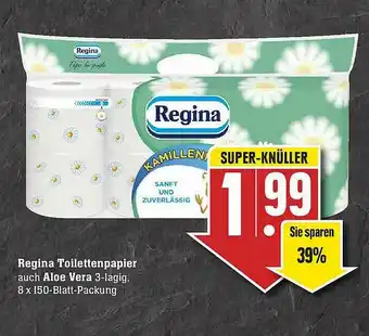 Scheck-in-Center Regina Toilettenpapier Auch Aloe Vera Angebot