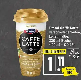 Scheck-in-Center Emmi Caffè Latte Angebot