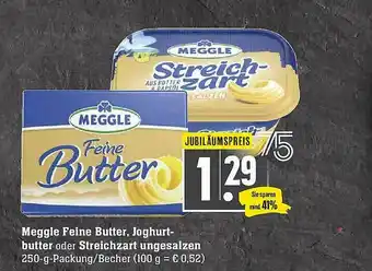 Scheck-in-Center Meggle Feine Butter Joghurt-butter Oder Streichzart Ungesalzen Angebot