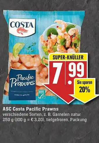 Scheck-in-Center Asc Costa Pacific Prawns Angebot