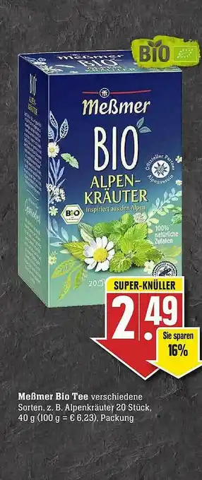 Scheck-in-Center Meßmer Bio Tee Angebot