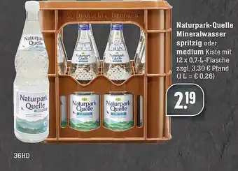 Scheck-in-Center Naturpark-quelle Mineralwasser Spritzig Oder Medium Angebot