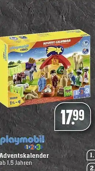 Scheck-in-Center Playmobil Adventskalender Angebot