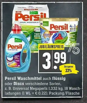 Scheck-in-Center Persil Waschmittel Auch Flüssig Oder Discs Angebot