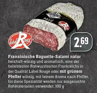 Scheck-in-Center Französische Baguette-salami Natur Oder Mit Grünem Pfeffer Angebot