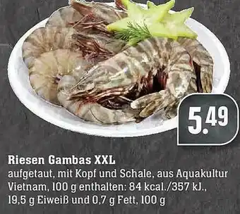 Scheck-in-Center Riesen Gambas Xxl Angebot