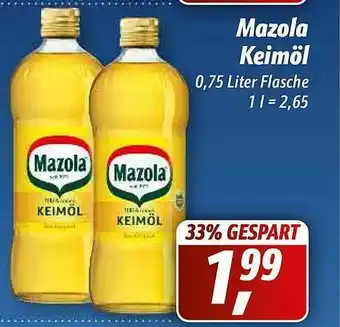 Simmel Mazola Keimöl Angebot