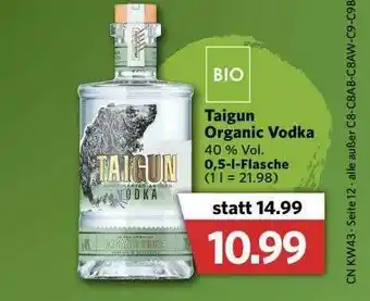 Combi Taigun Organic Vodka Angebot