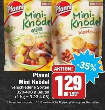 Hit Pfanni Mini Knödel Angebot