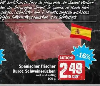 Hit Spanischer Frischer Duroc Schweinerücken Angebot