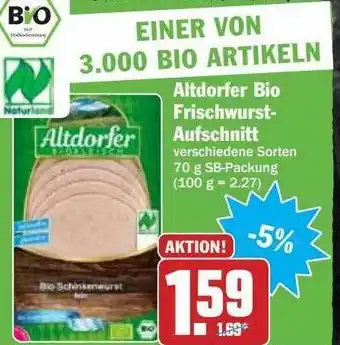 Hit Altdorfer Bio Frischwurst Aufschnitt Angebot