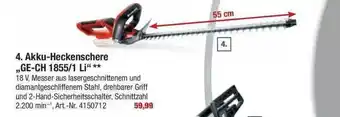 toom Baumarkt Akku-heckenschere „ge-ch 1855.1 Li” Angebot