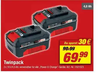 toom Baumarkt Twinpack Power X-change Angebot