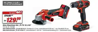 toom Baumarkt Einhell Power X-change Akku-maschinen-set „tc-tk 18 Li Kit” Angebot