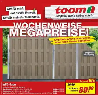 toom Baumarkt Wpc-zaun Angebot