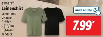 Lidl esmara Leinenshirt Angebot