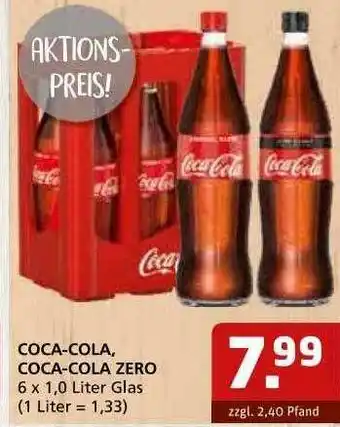 Getränke Quelle Coca-cola Oder Coca-cola Zero Angebot