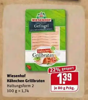 REWE Kaufpark Wiesenhof Hähnchen Grillbraten Angebot