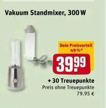 REWE Kaufpark Vakuum Standmixer, 300 W Angebot