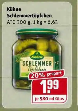 REWE Kaufpark Kühne Schlemmertöpfchen Angebot