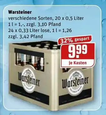 REWE Kaufpark Warsteiner Angebot