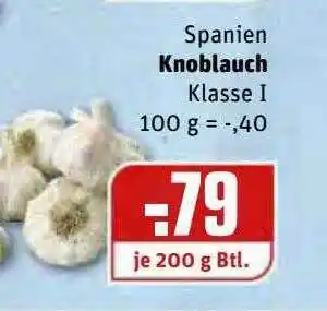 REWE Kaufpark Spanien Knoblauch Angebot