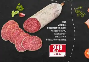 REWE Kaufpark Pick Original Ungarische Salami Angebot