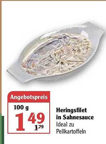 Globus Heringsfilet In Sahnesauce Angebot