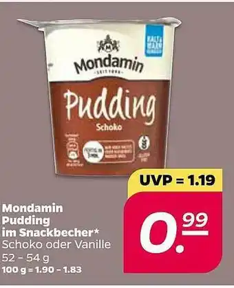 NETTO Mondamin Pudding Im Snackbecher Angebot