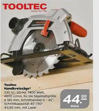 NETTO Tooltec Handkreissäge Angebot