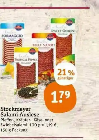 tegut Stockmeyer Salami Auslese Angebot