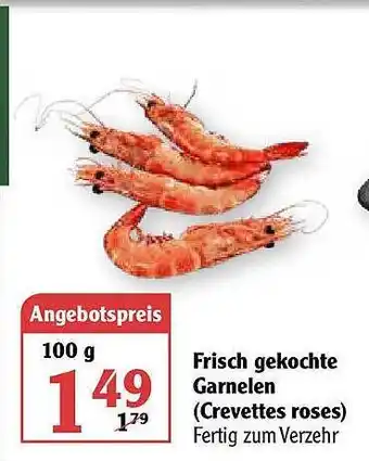 Globus Frisch Gekochte Garnelen (crevettes Roses) Angebot