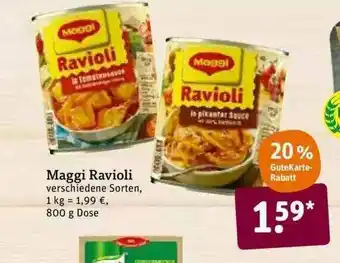 tegut Maggi Ravioli Angebot